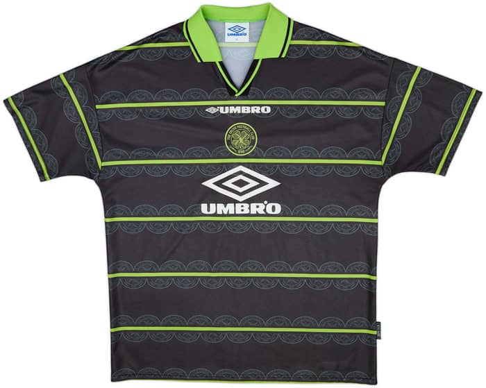 1998-99 Celtic Away Shirt Larsson #7 - 8/10 - (XL)
