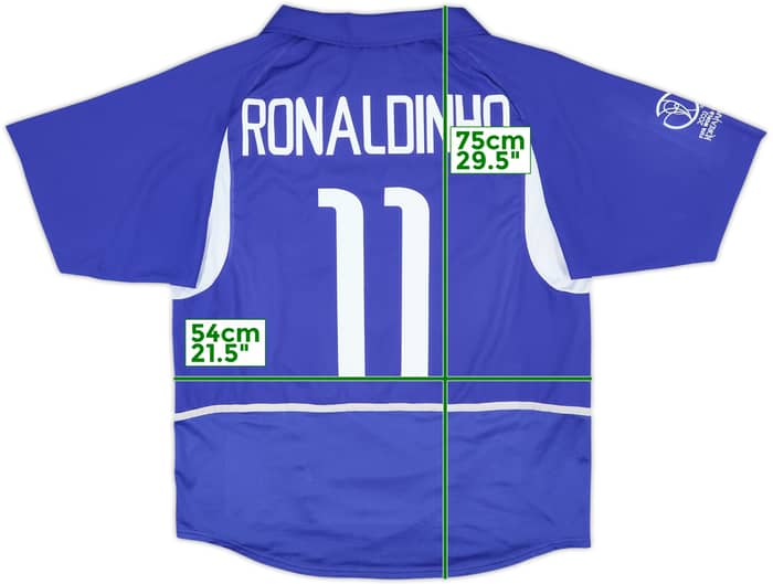 2002-04 Brazil Away Shirt Ronaldinho #11 - 10/10 - (L)