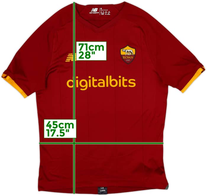 2021-22 Roma Home Shirt - 10/10 - (S)