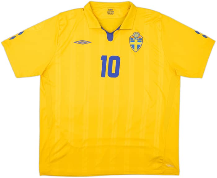 2009-10 Sweden Home Shirt Ibrahimovic #10 - 10/10 - (XXL)