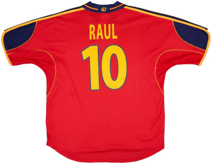 1999-02 Spain Home Shirt Raul #10 - 8/10 - (XXL)
