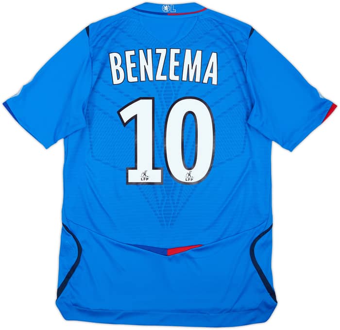 2008-09 Lyon Away Shirt Benzema #10 - 7/10 - (S)