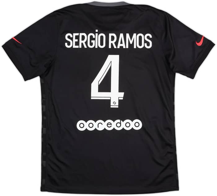 2021-22 Paris Saint-Germain Third Shirt Sergio Ramos #4 - 8/10 - (M)