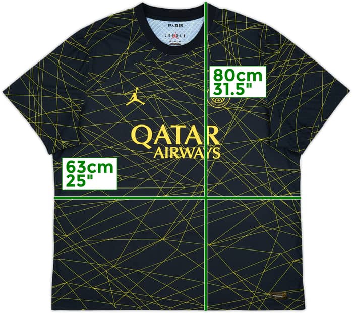 Camiseta auténtica de la cuarta equipación del Paris Saint-Germain 2022-23 - 9/10 - (XXL)