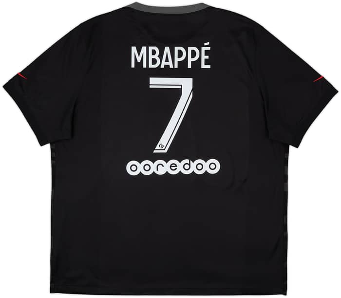 Camiseta de la tercera equipación del Paris Saint-Germain 2021-22 Mbappe #7 - 10/10 - (XXL)