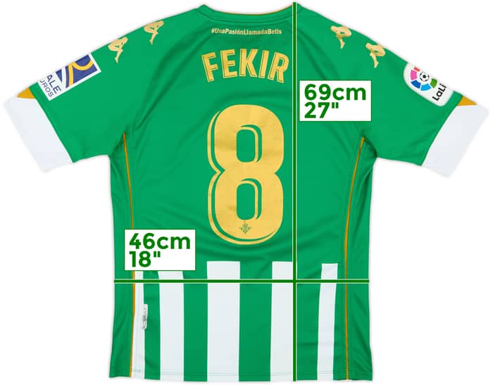 2020-21 Real Betis Home Shirt Fekir #8 - 8/10 - (M)