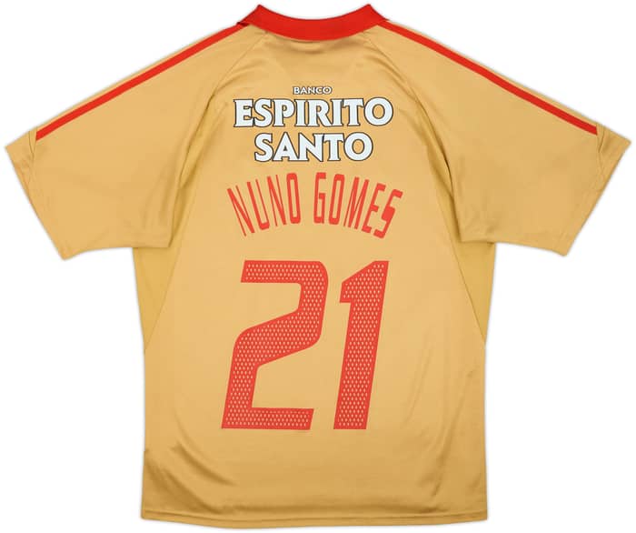 Camiseta de la tercera equipación del Benfica 2004-05 Nuno Gomes #21 - 7/10 - (S)