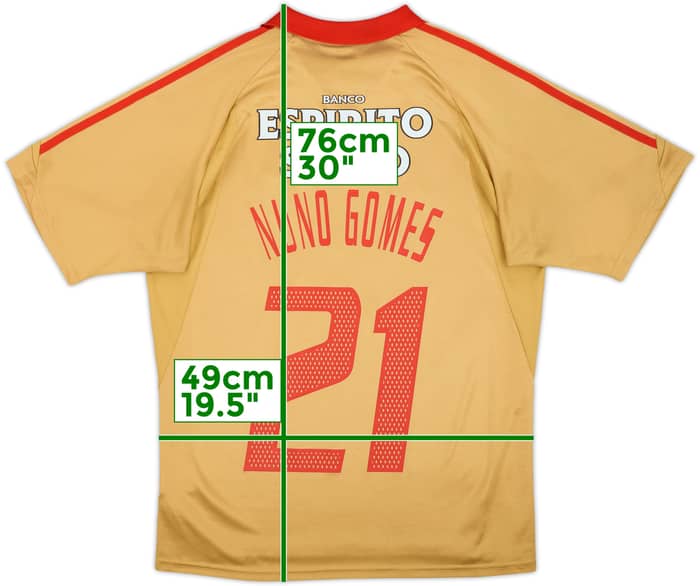 Camiseta de la tercera equipación del Benfica 2004-05 Nuno Gomes #21 - 7/10 - (S)