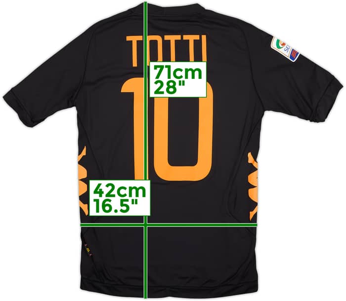 2011-12 Roma Third Shirt Totti #10 - 8/10 - (M)