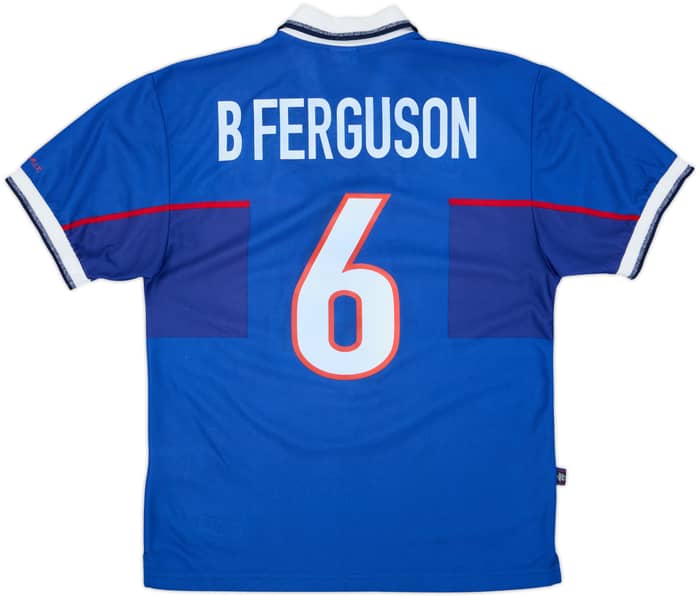 1997-99 Rangers Home Shirt B Ferguson #6 - 8/10 - (M)