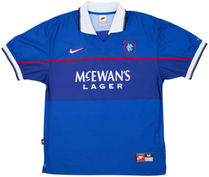 1997-99 Rangers Home Shirt B Ferguson #6 - 8/10 - (M)