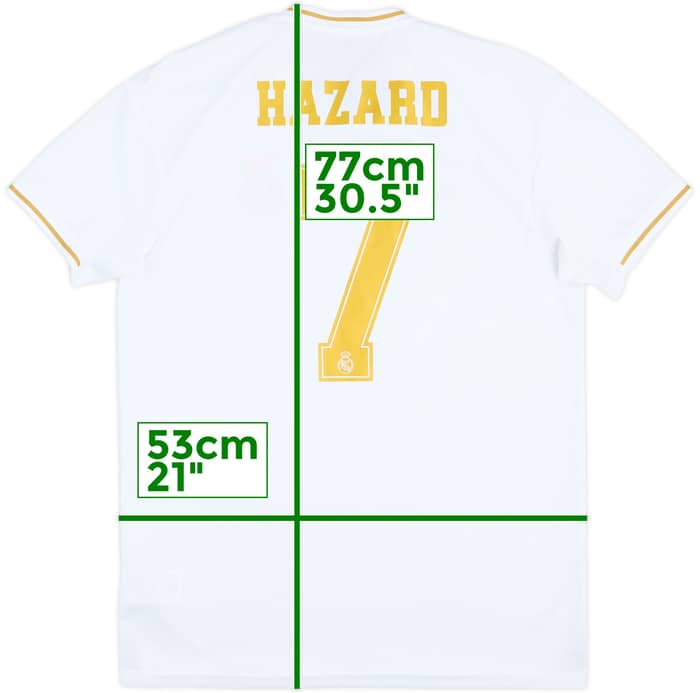2019-20 Real Madrid Home Shirt Hazard #7 - 8/10 - (L)