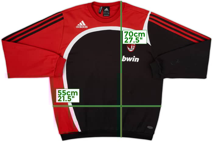 2007-08 AC Milan adidas Sweat Top - 6/10 - (M/L)