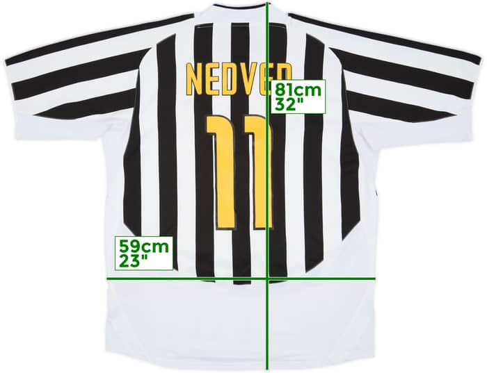 2003-04 Juventus Home Shirt Nedved #11 - 4/10 - (XL)