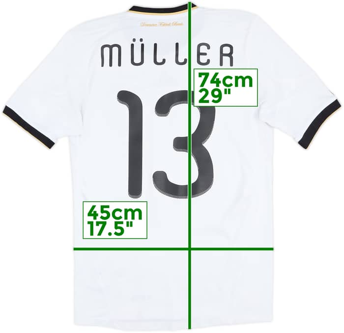 2010-11 Germany Home Shirt Muller #13 - 7/10 - (S)