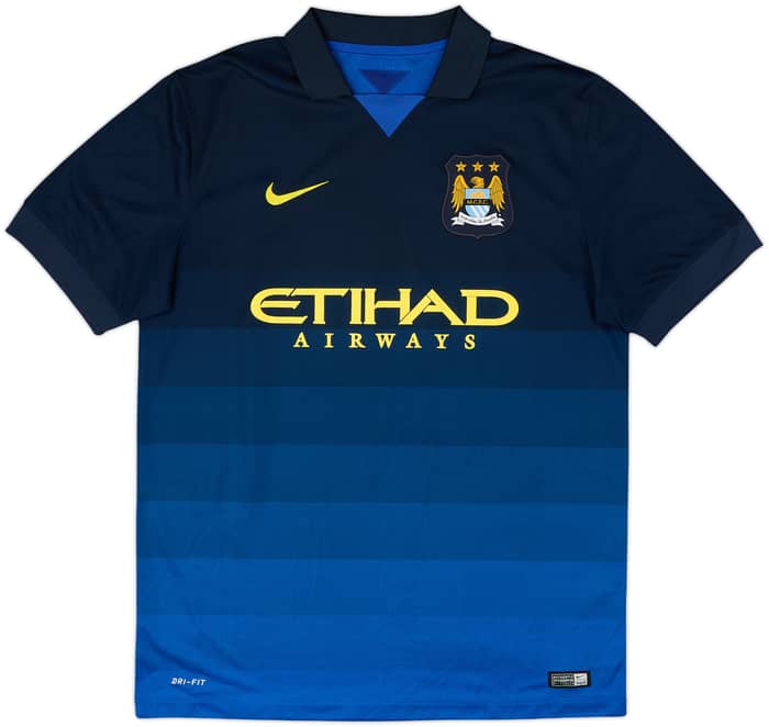 2014-15 Manchester City Away Shirt Kun Aguero #16 - 8/10 - (L)