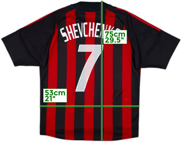 2002-03 AC Milan Home Shirt Shevchenko #7 - 7/10 - (M)