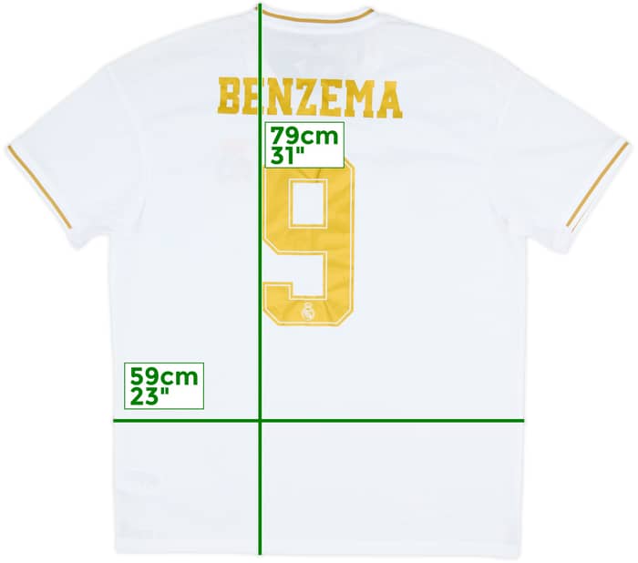 2019-20 Real Madrid Home Shirt Benzema #9 (XL)