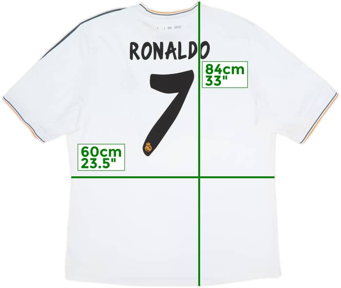 2013-14 Real Madrid Home Shirt Ronaldo #7 - 6/10 - (XXL)