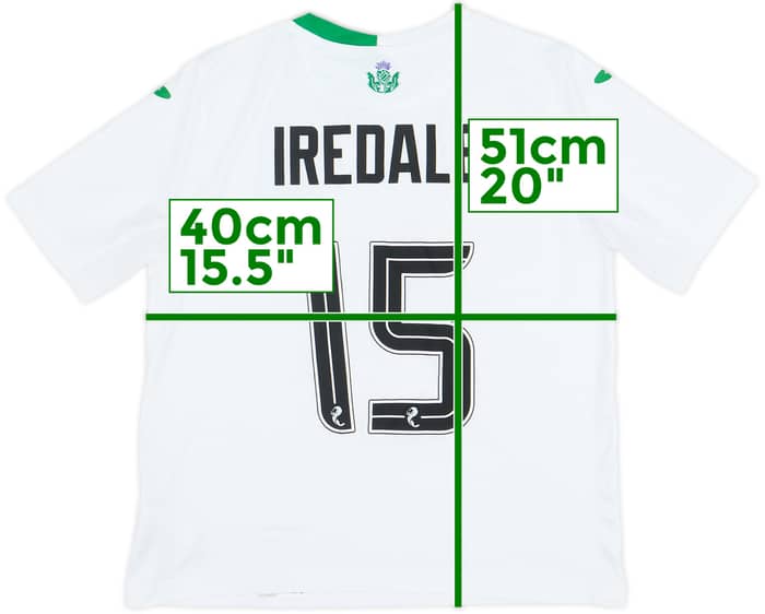 Camiseta de visitante de Hibernian 2024-25 Iredale #15 (Niños S)