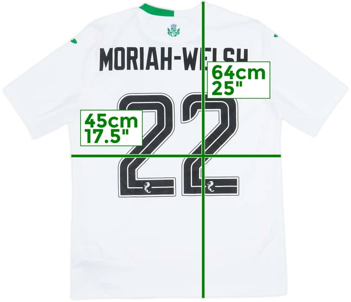 Camiseta de visitante del Hibernian 2024-25 Moriah-Welsh #22 (Niños L)