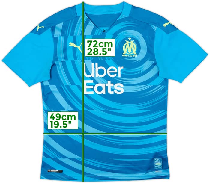 2020-21 Olympique Marseille Third Shirt - 9/10 - (M)