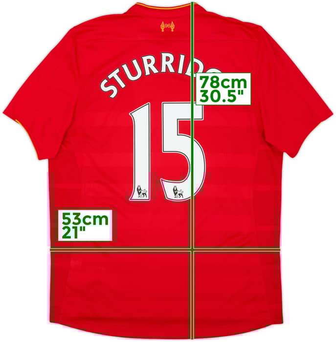 2016-17 Liverpool Home Shirt Sturridge #15 - 7/10 - (L)