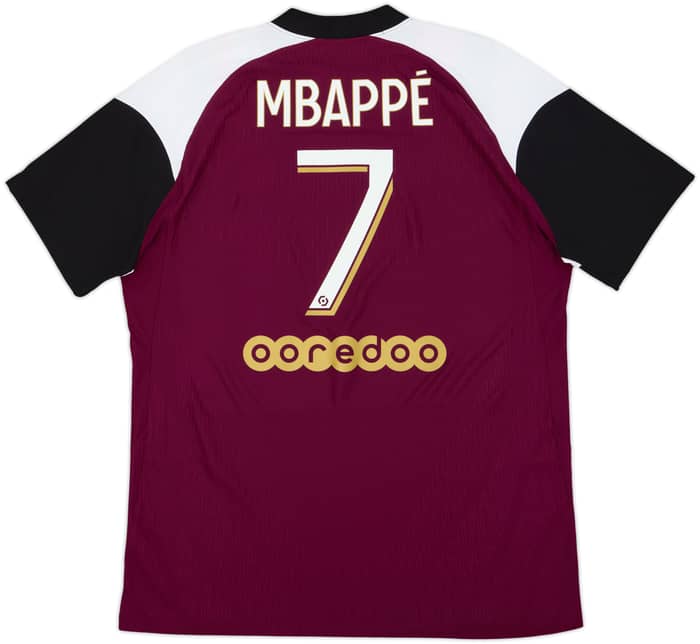 2020-21 Paris Saint-Germain Authentic Third Shirt Mbappe #7 - 7/10 - (L)