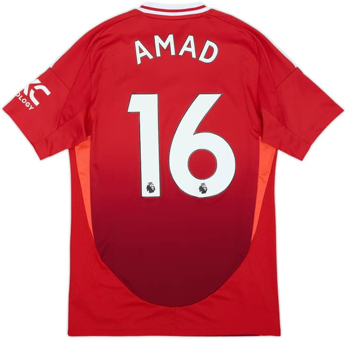 2024-25 Manchester United Home Shirt Amad #16 - 8/10 - (S)