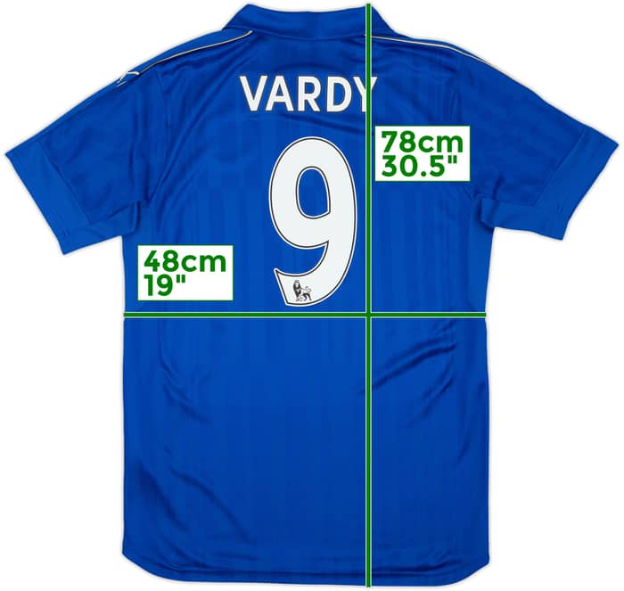 2016-17 Leicester Home Shirt Vardy #9 - 10/10 - (M)