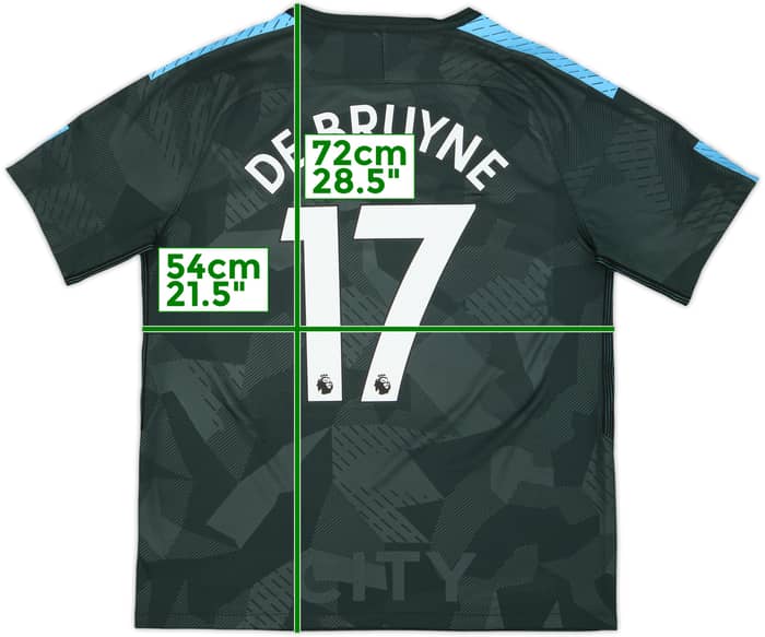 2017-18 Manchester City Third Shirt De Bruyne #17 - 9/10 - (L)