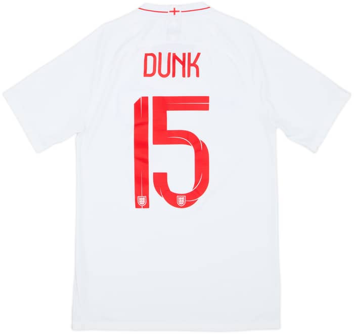 2018-19 England Home Shirt Dunk #15 - 8/10 - (S)