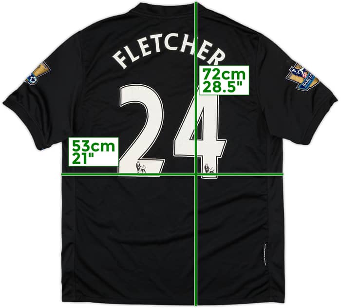 2009-10 Manchester United Away Shirt Fletcher #24 - 7/10 - (M)