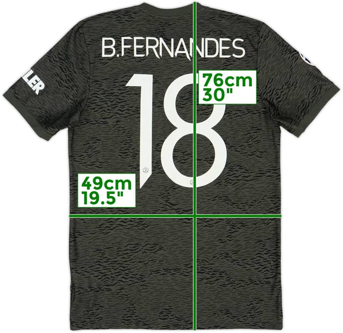 2020-21 Manchester United Away Shirt B.Fernandes #18 - 9/10 - (M)