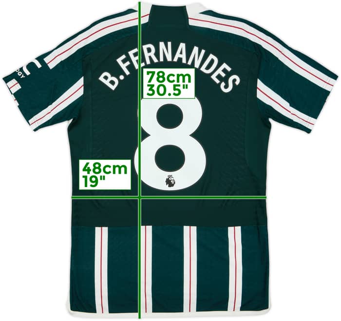 2023-24 Manchester United Authentic Away Shirt B.Fernandes #8 - 8/10 - (M)