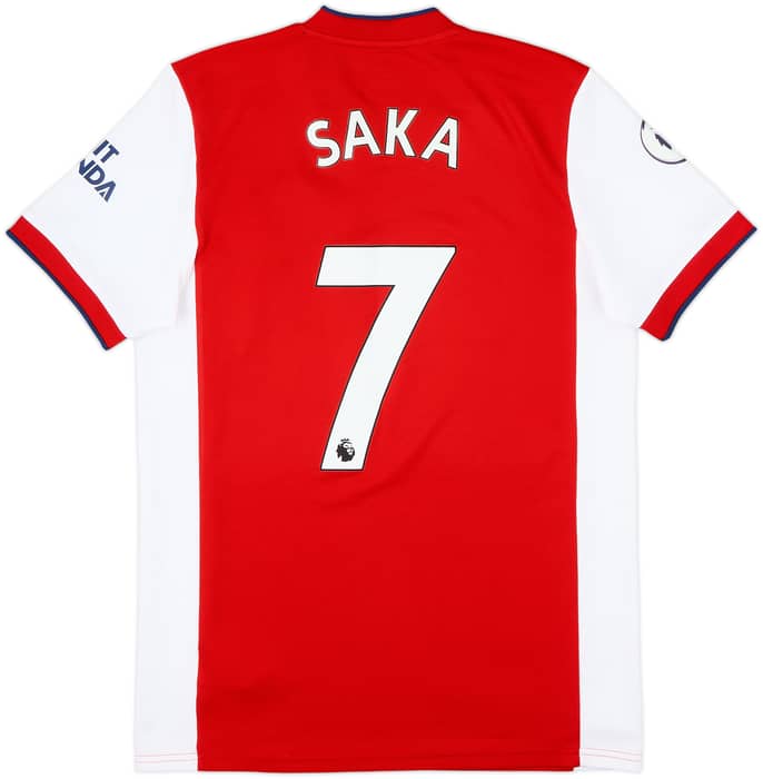 2021-22 Arsenal Home Shirt Saka #7 - 9/10 - (M)