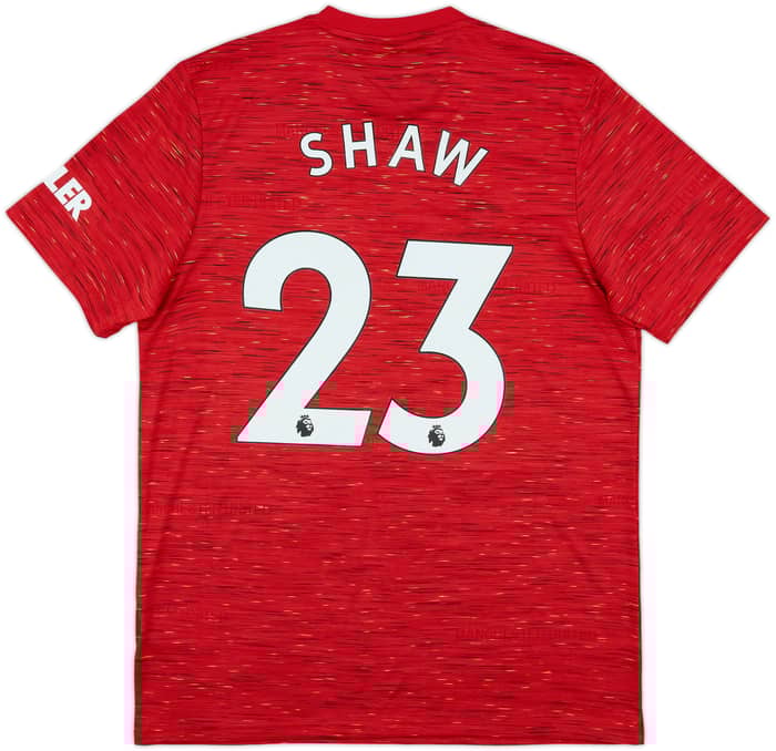 2020-21 Manchester United Home Shirt Shaw #23 - 9/10 - (L)