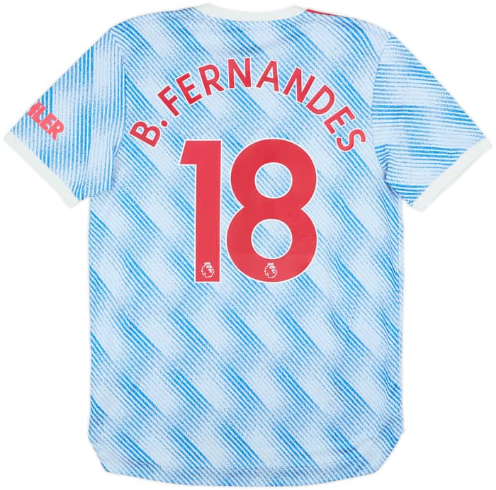 2021-22 Manchester United Authentic Away Shirt B.Fernandes #18 - 10/10 - (M)
