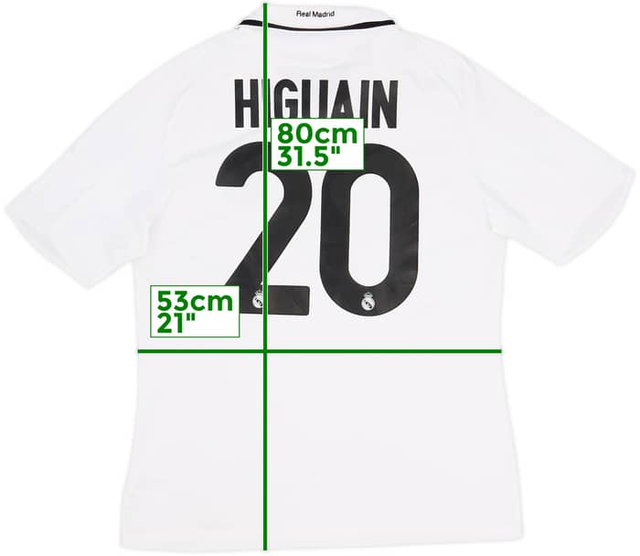 2008-09 Real Madrid Home Shirt Higuain #20 - 7/10 - (L)