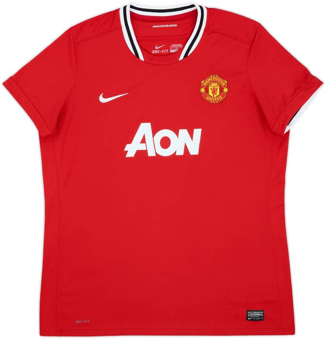 2011-12 Manchester United Home Shirt - 9/10 - (Women's XL)