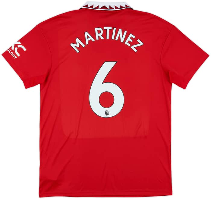 2022-23 Manchester United Home Shirt Martinez #6 - 10/10 - (L)
