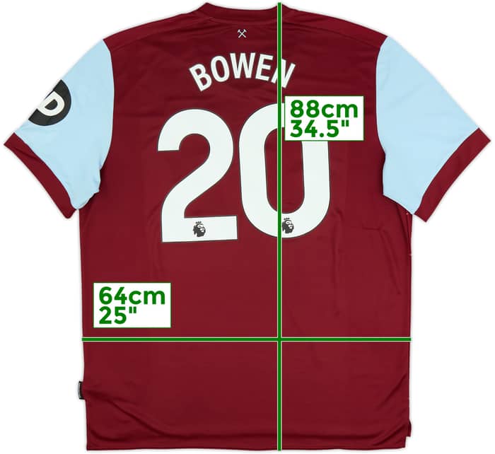 2023-24 West Ham United Home Shirt Bowen #20 - 8/10 - (3XL)