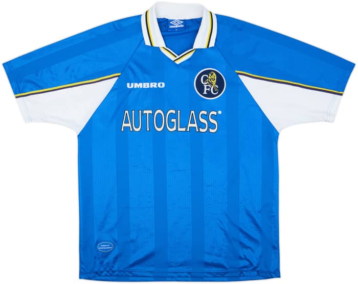 1997-99 Chelsea Home Shirt Zola #25 - 8/10 - (XL)