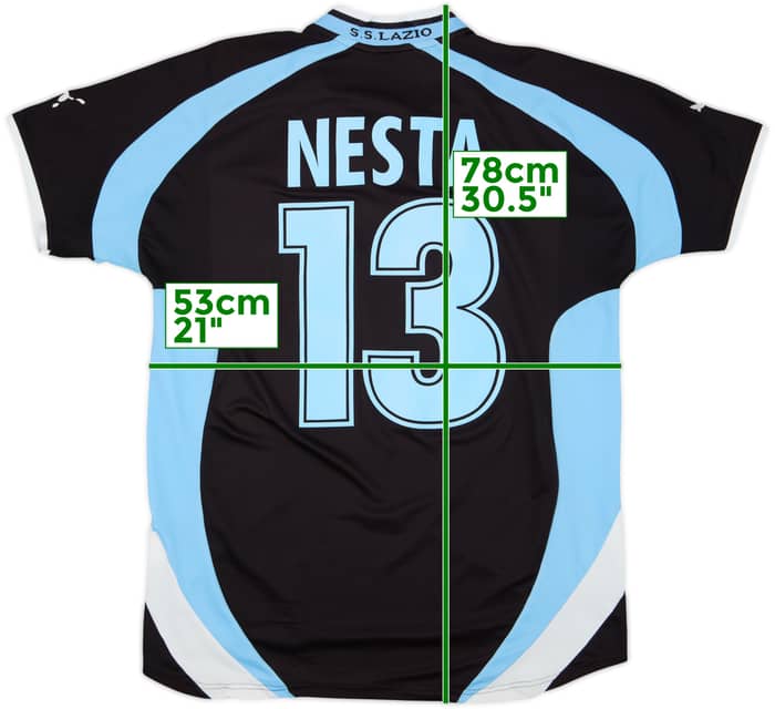 2000-01 Lazio Away Shirt Nesta #13 - 6/10 - (L)