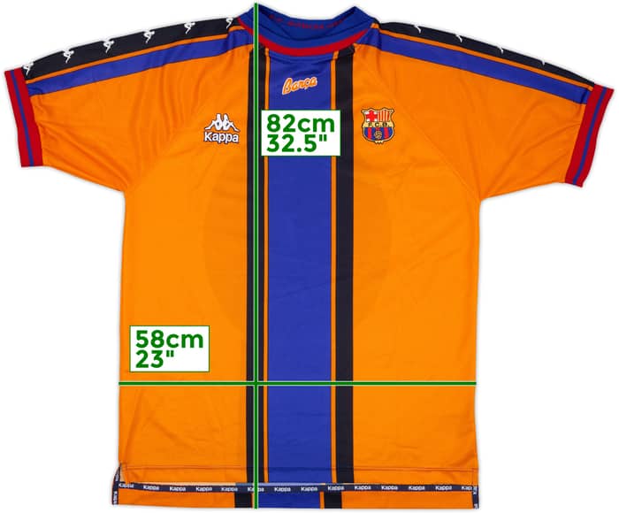 1997-98 Barcelona Away Shirt - 9/10 - (XL)