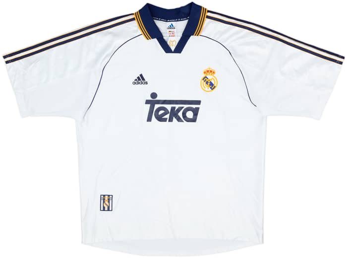 1998-00 Real Madrid Home Shirt R.Carlos #3 - 9/10 - (XL)