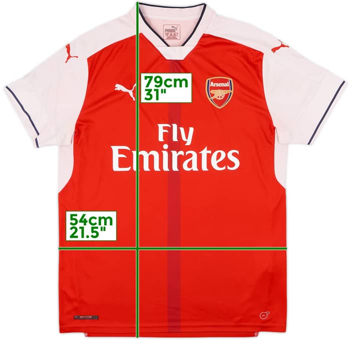 2016-17 Arsenal Home Shirt - 5/10 - (L)