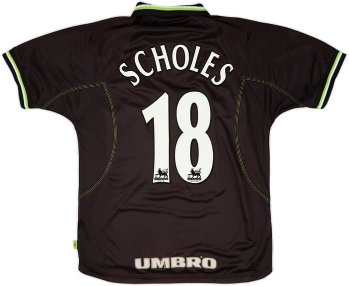 1998-99 Manchester United Third Shirt Scholes #18 - 6/10 - (M)