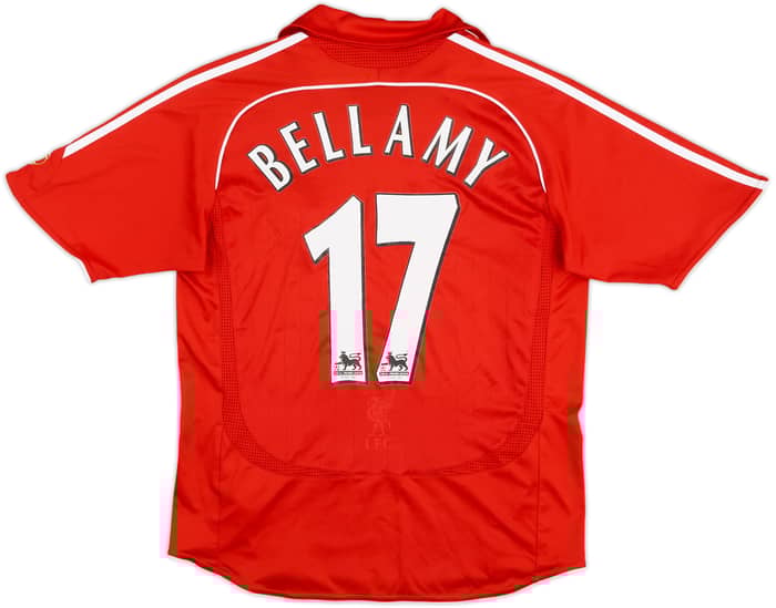 2006-08 Liverpool Home Shirt Bellamy #17 - 6/10 - (L.Boys)