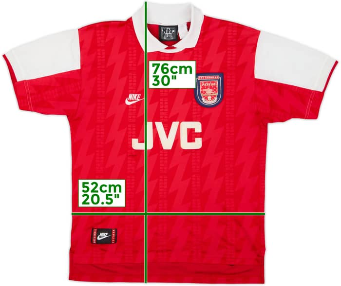 1994-96 Arsenal Home Shirt - 5/10 - (M)